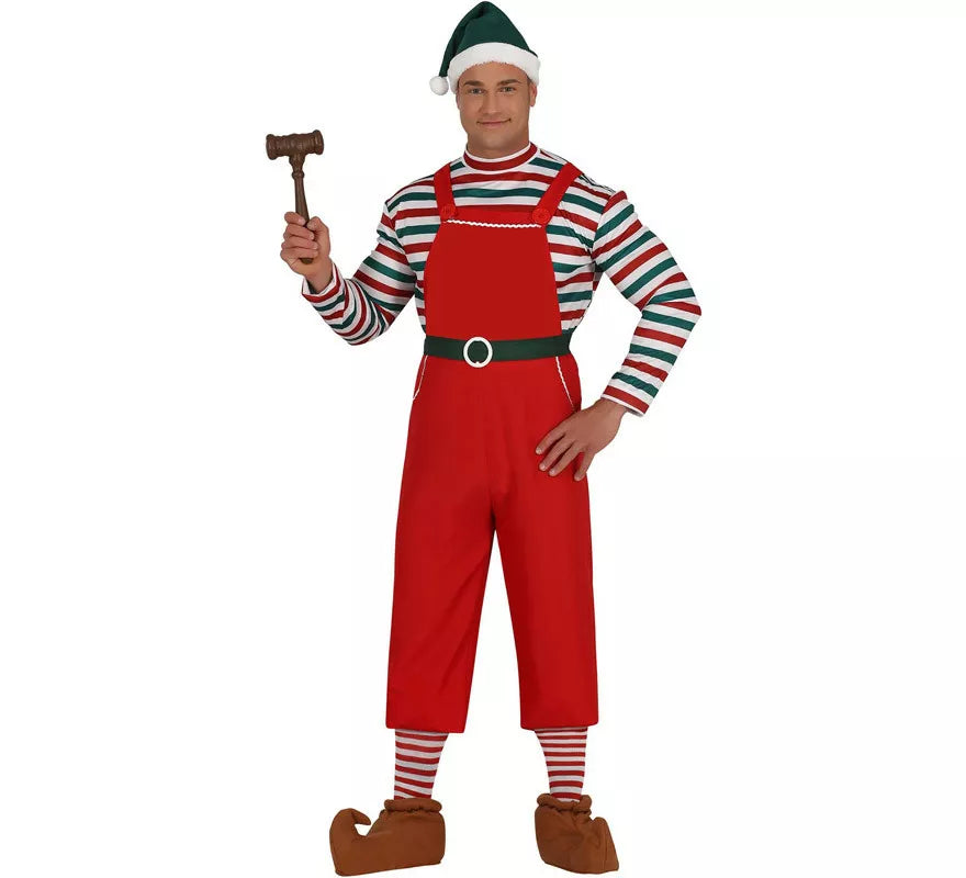 Translation missing: it.Disfraz de Elfo de Papá Noel para hombre