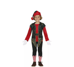Costume da Elfo Rosso con gilet lungo per bambino