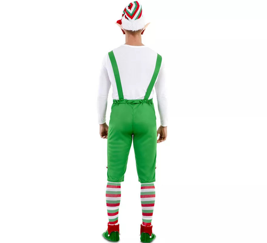 Translation missing: it.Disfraz de Elfo Verde con gorro para hombre