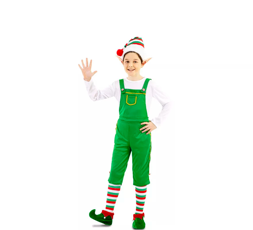 Translation missing: it.Disfraz de Elfo Verde con gorro para niños