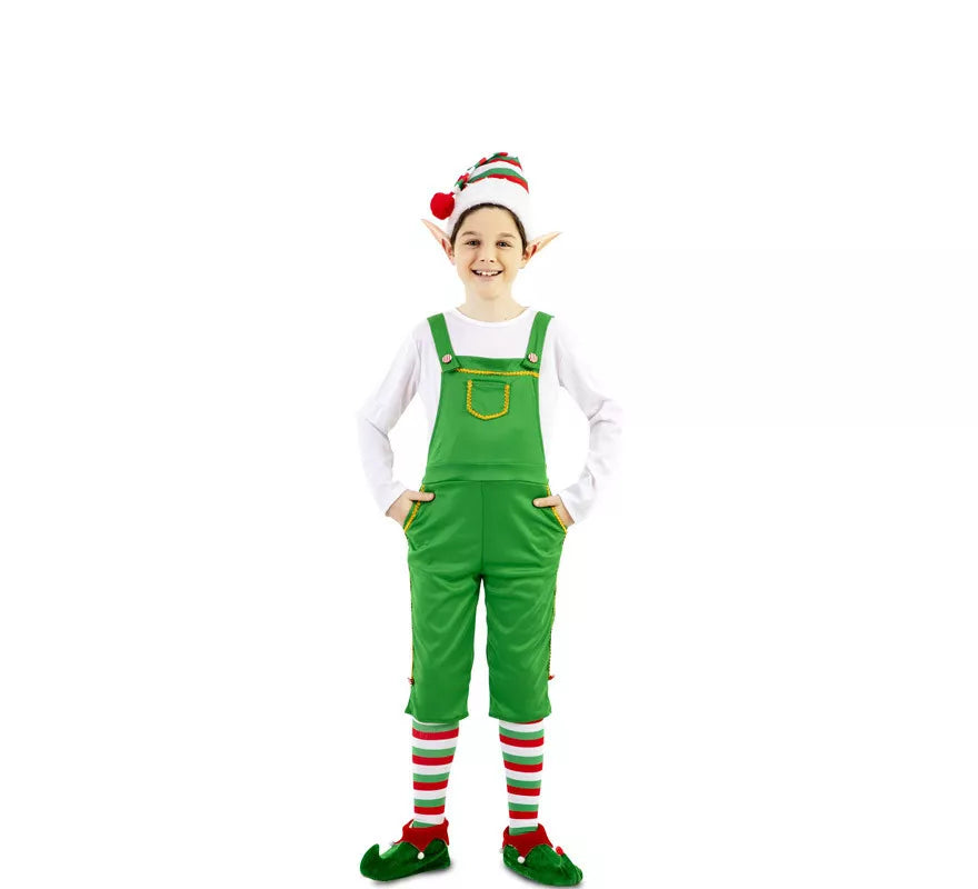 Translation missing: it.Disfraz de Elfo Verde con gorro para niños