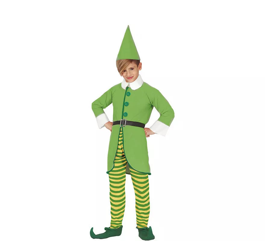 Translation missing: it.Disfraz de Elfo Verde y Amarillo para niño