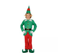Disfraz de Elfo verde y rojo para niño