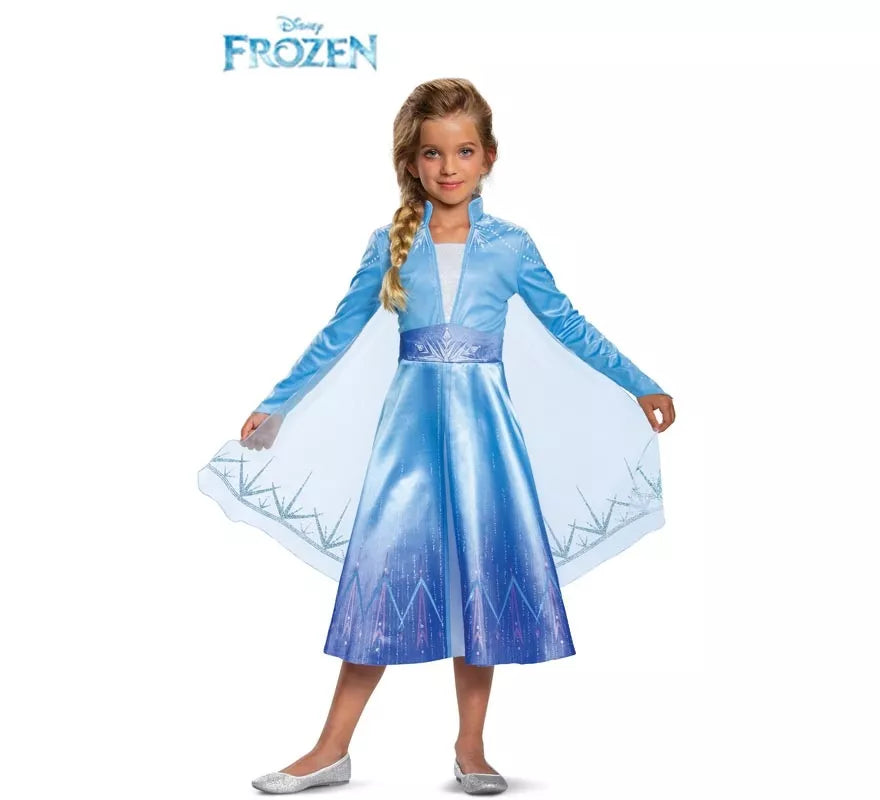 Translation missing: it.Disfraz de Elsa de Viaje Deluxe de Frozen 2 para niña