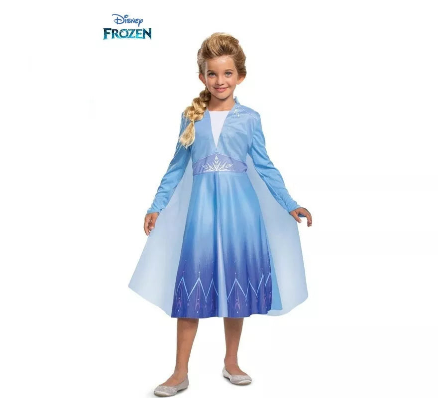 Translation missing: es.Disfraz de Elsa Disney Viajera plus para niña