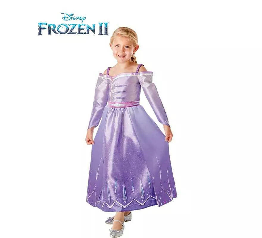 Translation missing: it.Disfraz de Elsa Morado de Frozen II para niña