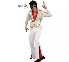 deluxe da Elvis bianco e rosso per uomo