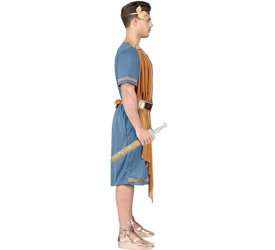 Translation missing: es.Disfraz de Emperador Romano Azul para hombre