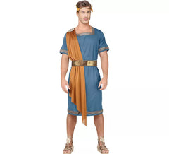 Disfraz de Emperador Romano Azul para hombre