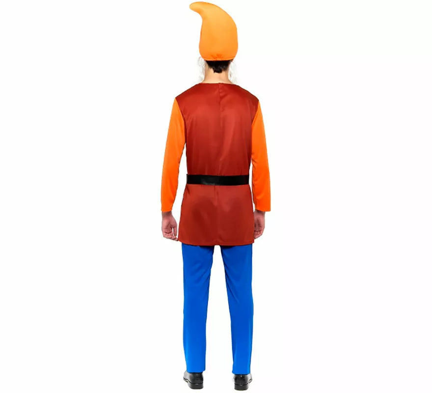Disfraz de Enanito Blancanieves marrón para hombre