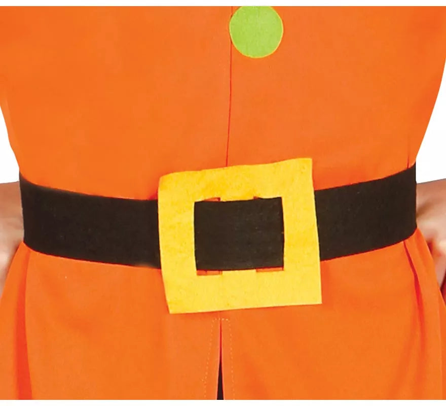 Translation missing: it.Disfraz de Enanito de Cuento naranja y verde para niños