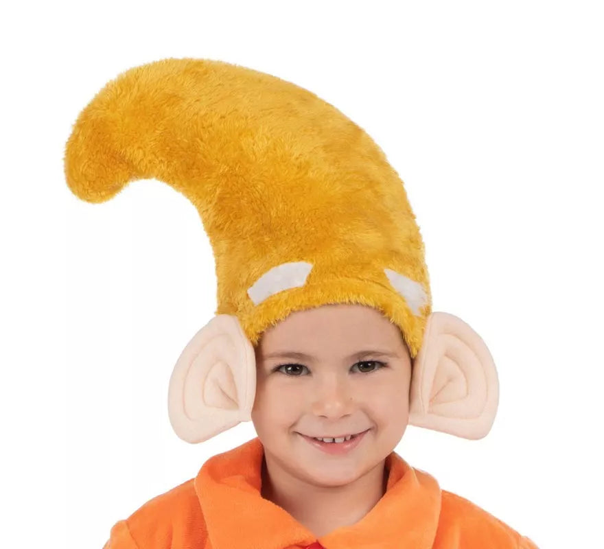 Translation missing: it.Disfraz de Enanito naranja con gorro para niño