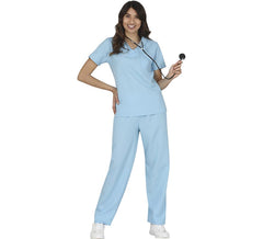 Costume da infermiera blu per donna