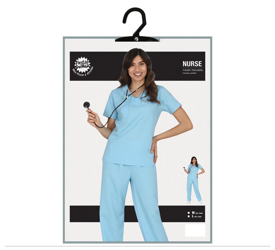 Translation missing: it.Disfraz de Enfermera Azul para Mujer