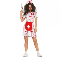 Disfraz de Enfermera Zombie blanco para mujer