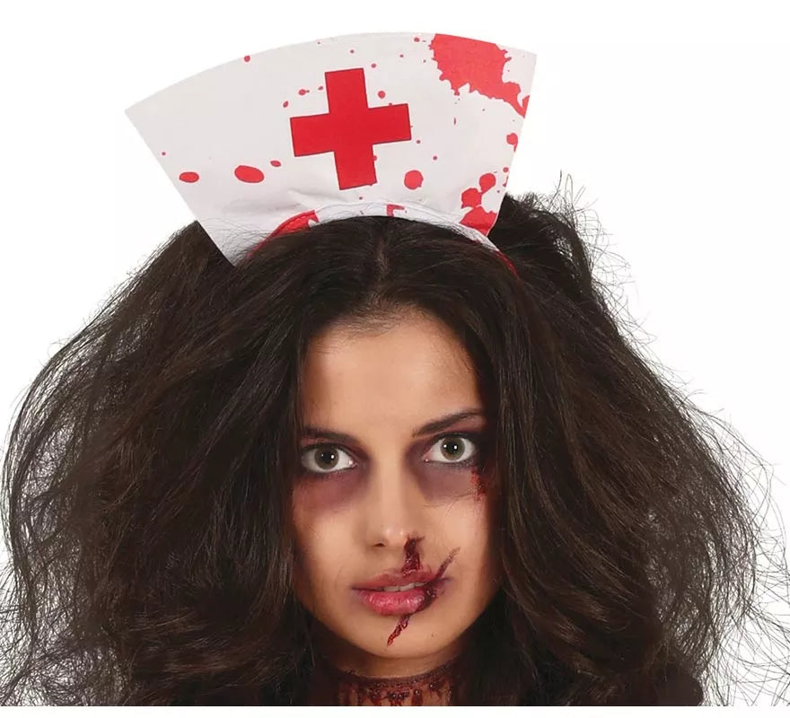 Translation missing: it.Disfraz de Enfermera Zombie blanco para mujer