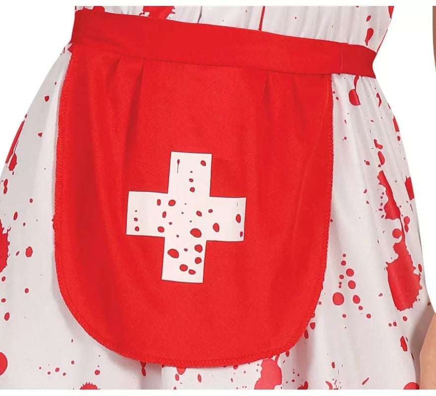 Translation missing: it.Disfraz de Enfermera Zombie blanco para mujer