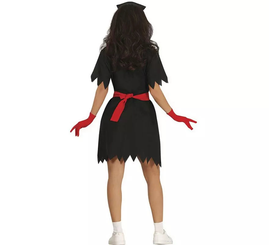 Translation missing: it.Disfraz de Enfermera Zombie negro para mujer