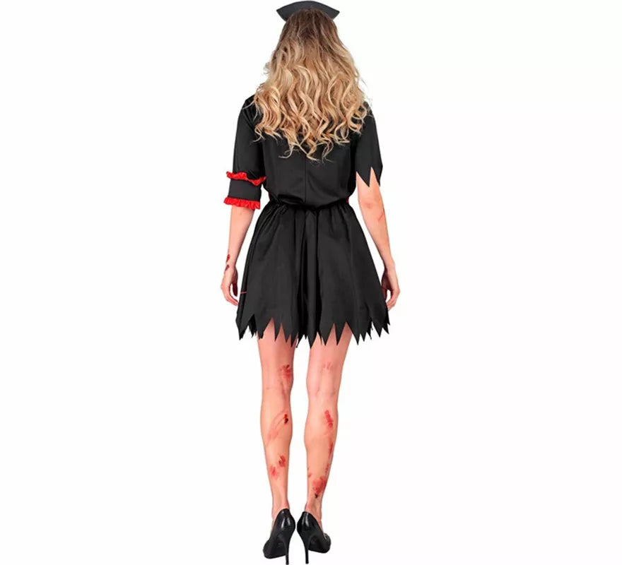 Translation missing: it.Disfraz de Enfermera Zombie negro para mujer