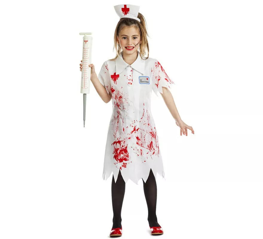 Translation missing: it.Disfraz de Enfermera Zombie para niña