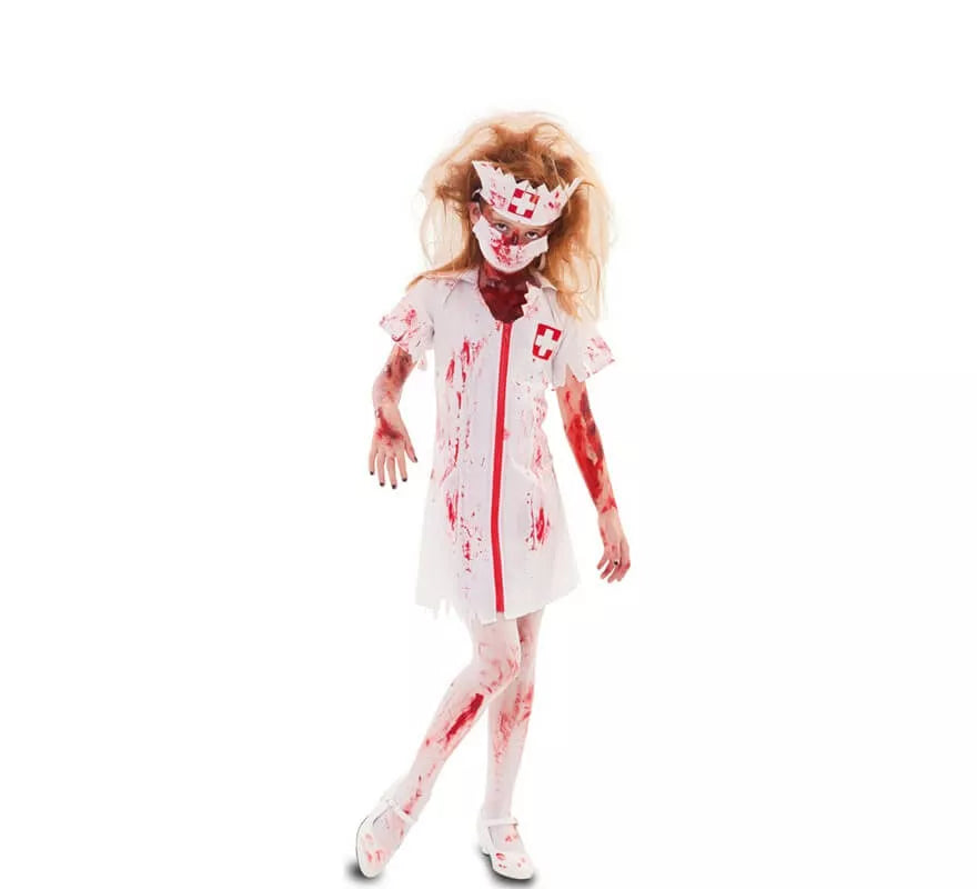 Translation missing: it.Disfraz de Enfermera Zombie para niña