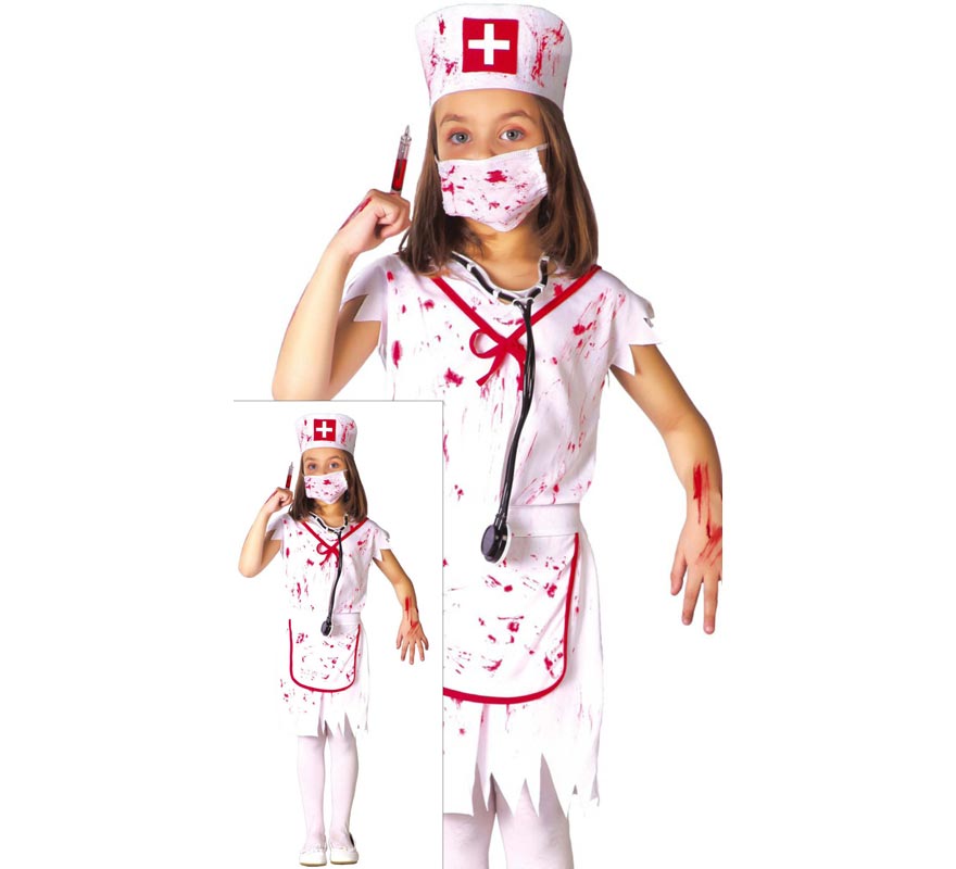 Translation missing: it.Disfraz de Enfermera Zombie para niñas
