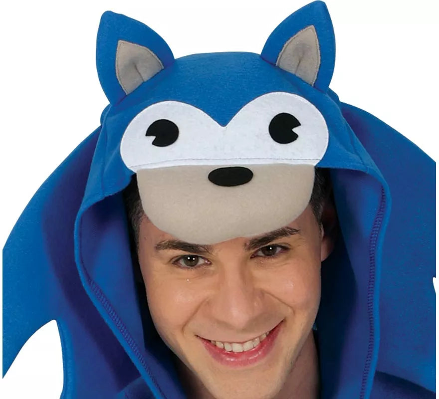 Translation missing: it.Disfraz de Erizo azul para hombre