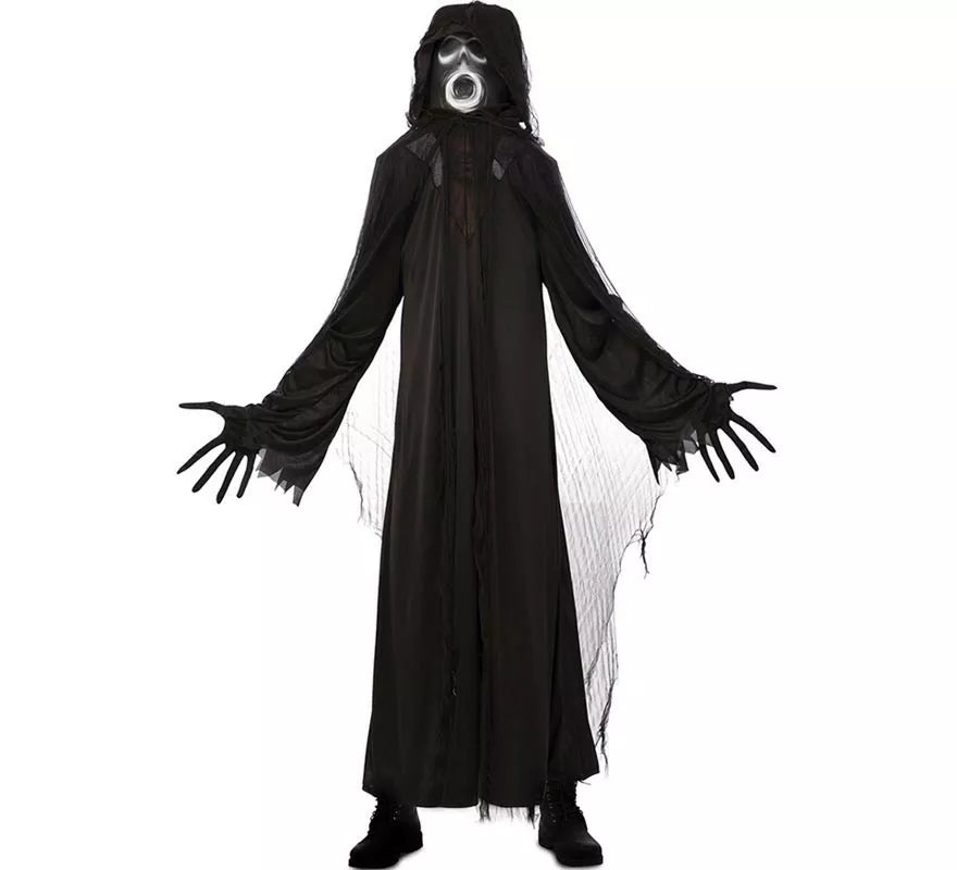 Translation missing: it.Disfraz de Espectro de la Muerte con túnica negra para hombre