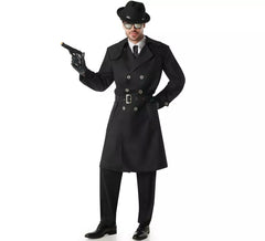Costume da spia nera per uomo