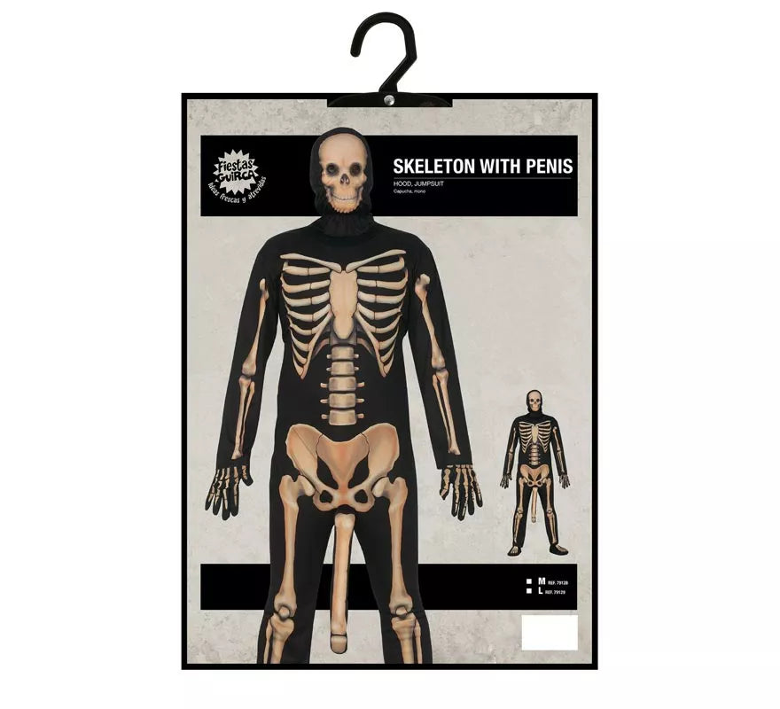 Translation missing: it.Disfraz de Esqueleto con Sorpresa para hombre