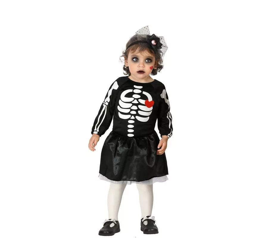 Translation missing: es.Disfraz de Esqueleto Corazón para niña y bebé