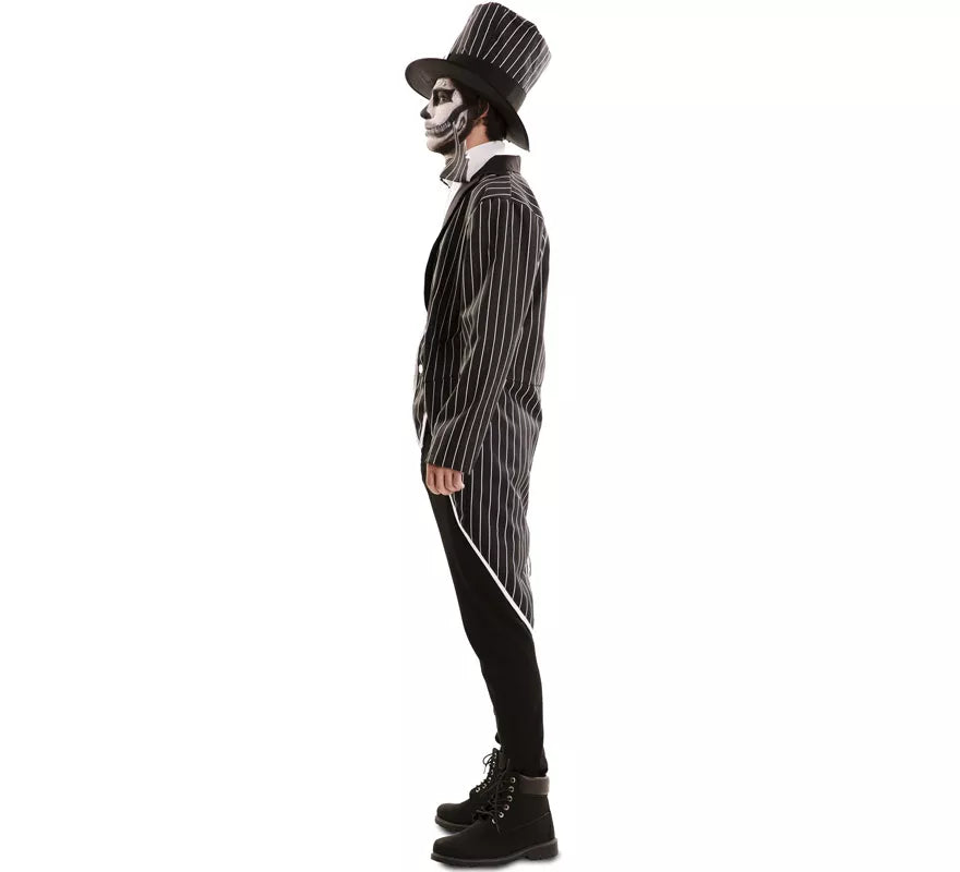 Translation missing: es.Disfraz de Esqueleto Elegante con sombrero para hombre