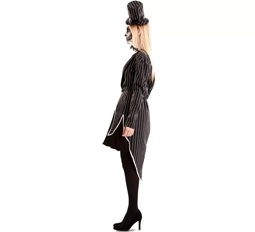 Translation missing: es.Disfraz de Esqueleto Elegante con sombrero para mujer