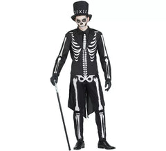 Disfraz de Esqueleto Elegante para hombre