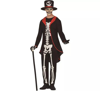 Disfraz de Esqueleto Elegante para hombre