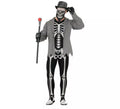 Disfraz de Esqueleto Elegante para hombre