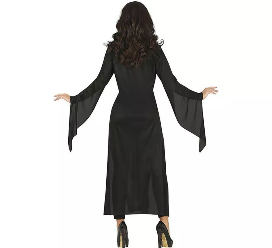 Translation missing: es.Disfraz de Esqueleto en túnica negro para mujer