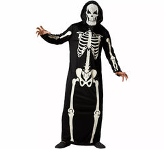 Costume da scheletro fosforescente per adulti