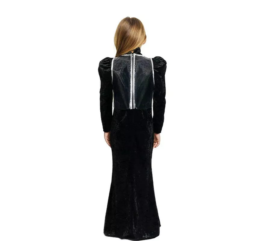 Translation missing: it.Disfraz de Esqueleto glamuroso negro para niña y adolescente