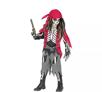Disfraz de Esqueleto Grumete Pirata para niños