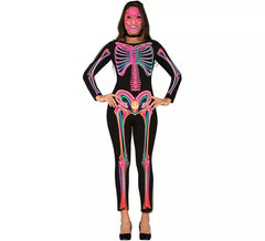 Costume da scheletro neon per donna