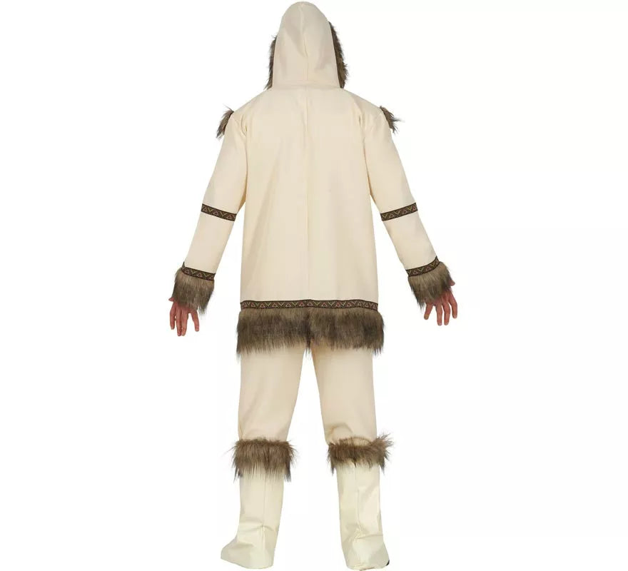 Translation missing: it.Disfraz de Esquimal Blanco para hombre