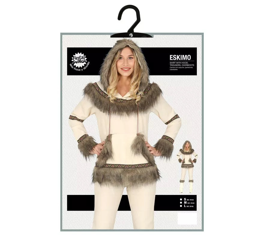 Translation missing: it.Disfraz de Esquimal Blanco para mujer