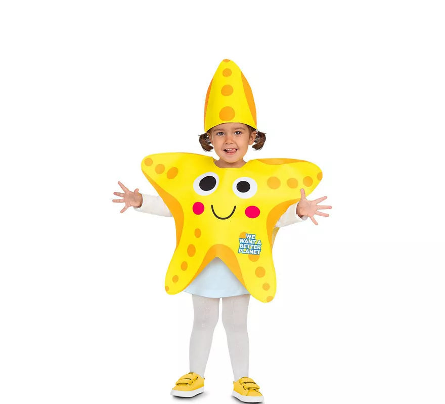 Translation missing: it.Disfraz de Estrella de Mar Amarilla para bebé y niños