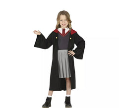 Costume da studentessa di magia rossa per bambina