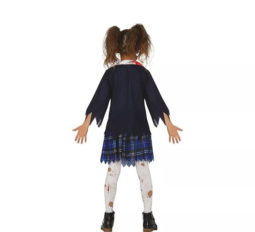 Translation missing: es.Disfraz de Estudiante de Secundaria Zombie para niña