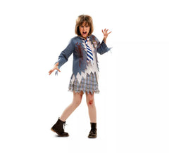 Costume da Studente Zombie per bambina