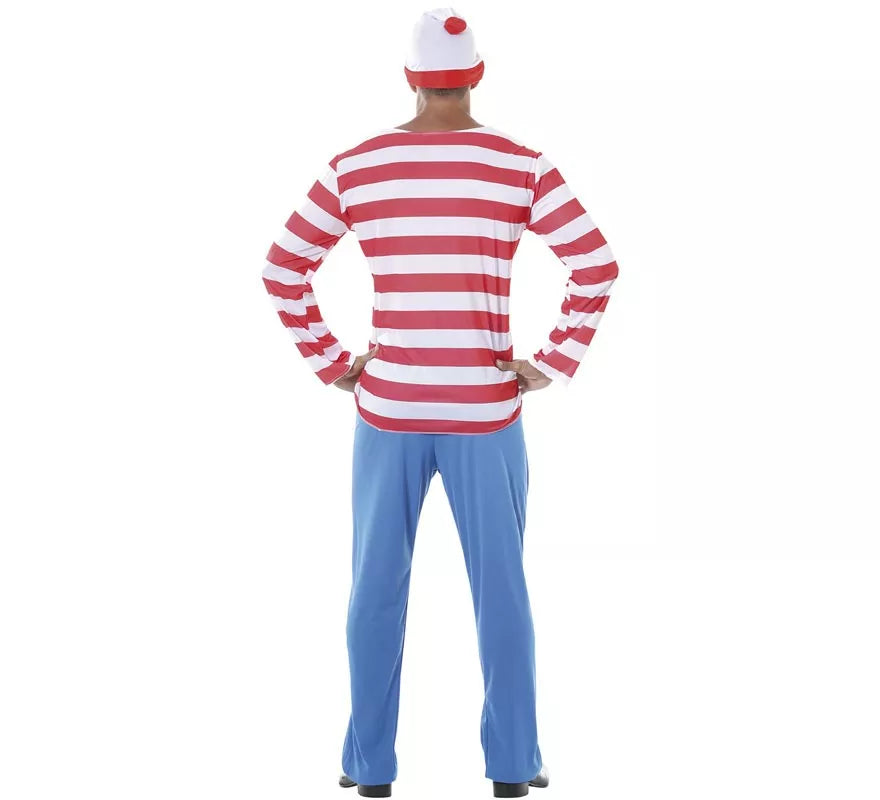 Translation missing: it.Disfraz de Excursionista a rayas para hombre