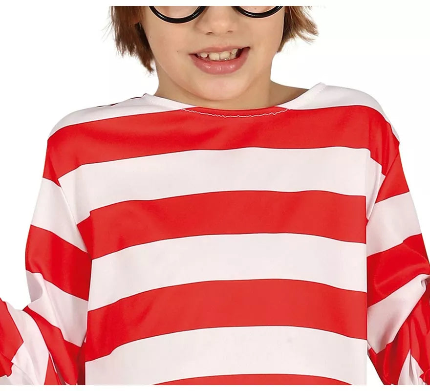 Translation missing: it.Disfraz de Excursionista con camisa a rayas para niño