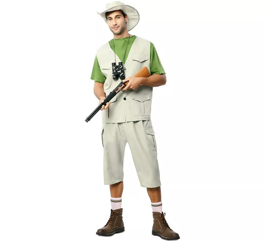 Disfraz de Explorador de la Naturaleza con sombrero para hombre